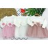 Set elegante 2 pezzi neonato - vestito con fascia - bianco 7444-2