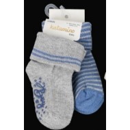 Set calzini corti antiscivolo bambino -grigio - K44105-4