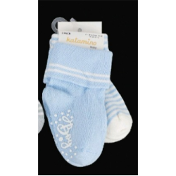 Set calzini corti antiscivolo bambino - azzurro - K44105-1