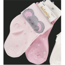 Set calzini corti bambina - neonata - rosa - K44117-2