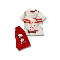 Completo maschio t-shirt + shorts "Snoopy"- 2 pezzi - 8048