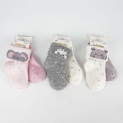 Set calzini corti bambina - neonata - grigio - K44117-1